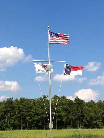 nautical flagpole flagpoles flag yardarm mast single qcl american gaff case state flags study chemical inc each